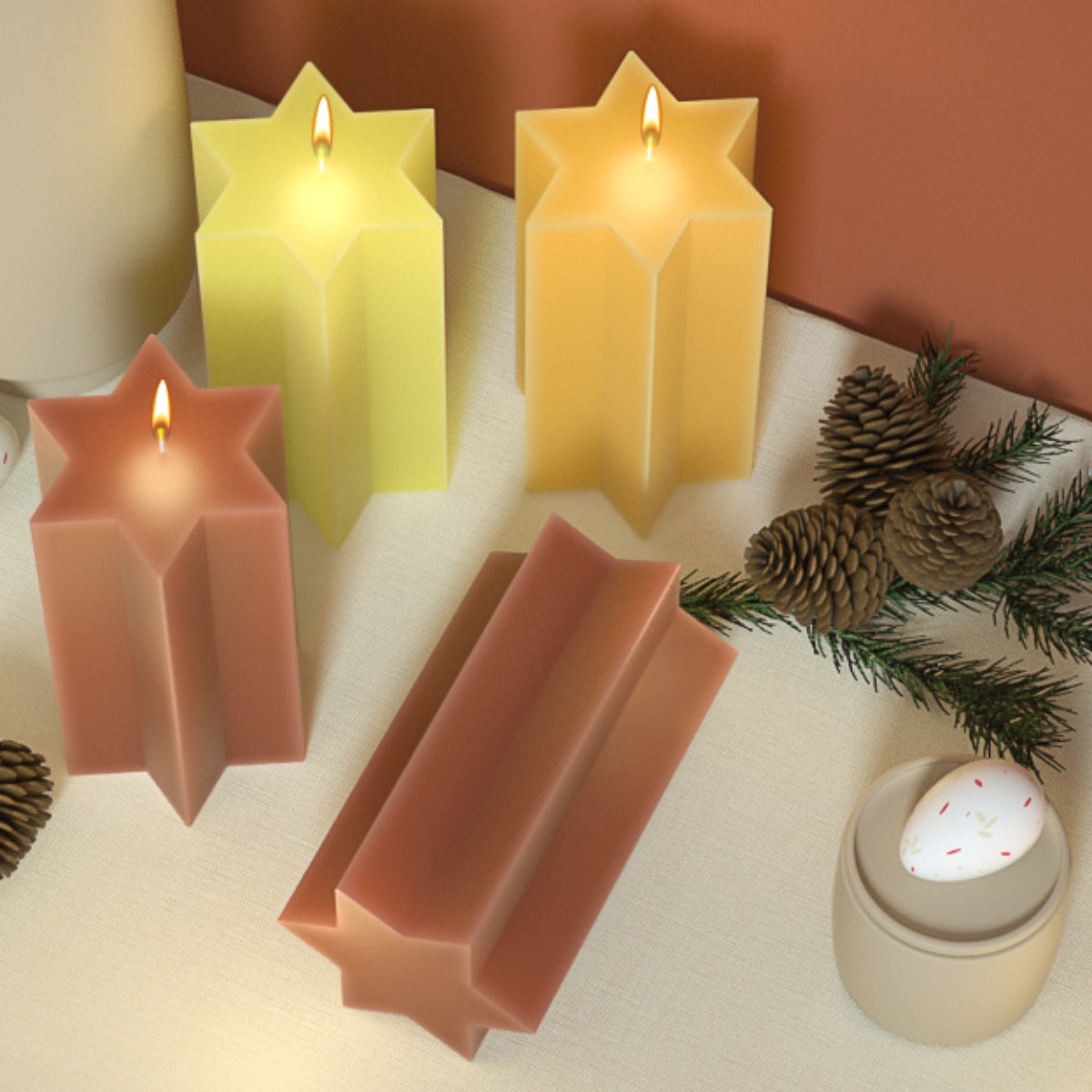 3D Hexagonal Column Silicone C - Soap Making Art 评论和价格