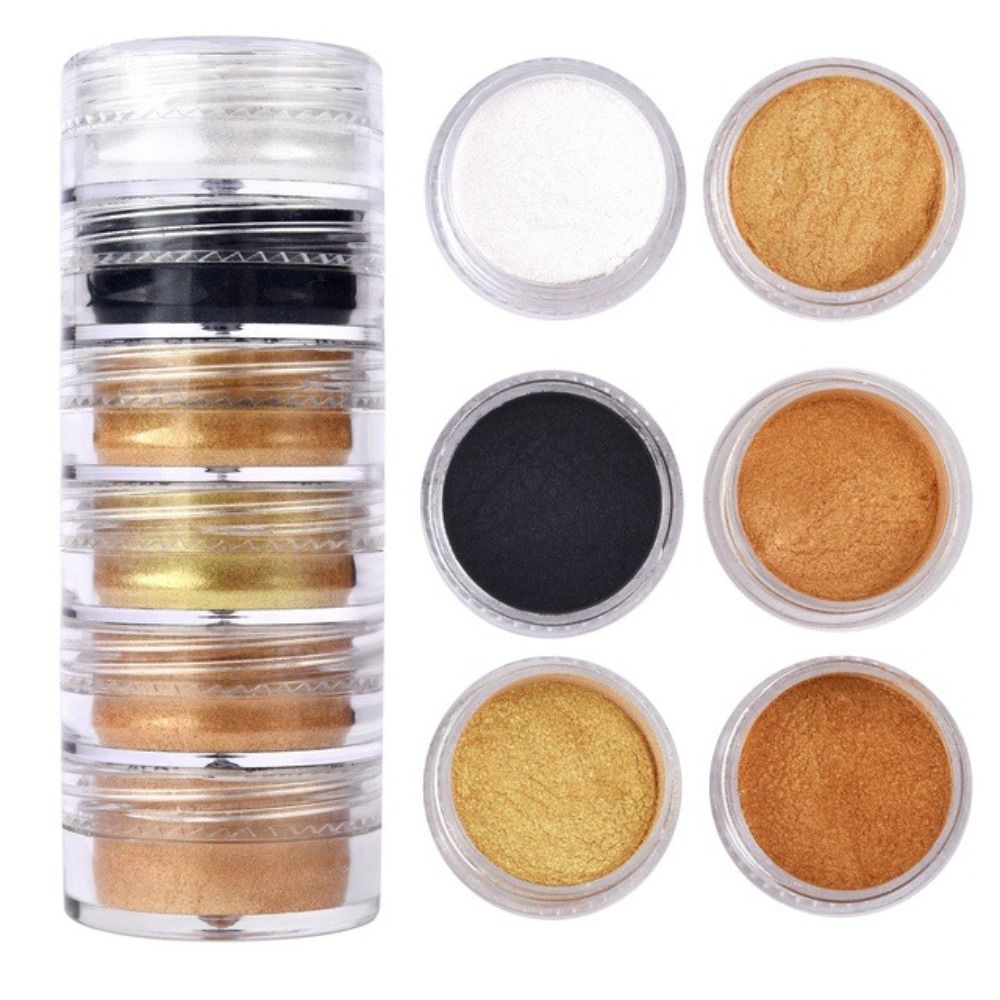 6 Colors/Set Glitter Mica Powd - Soap Making Art 评论和价格