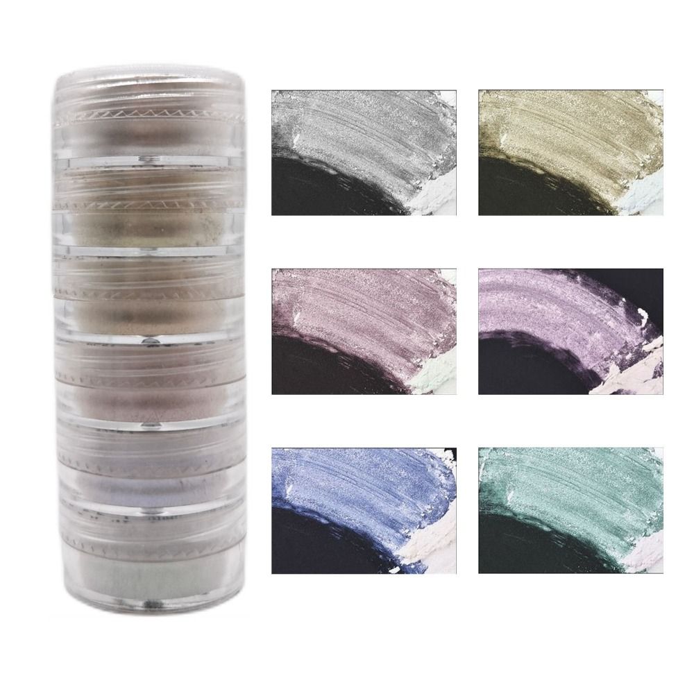 6 Colors/Set Glitter Mica Powd - Soap Making Art 评论和价格