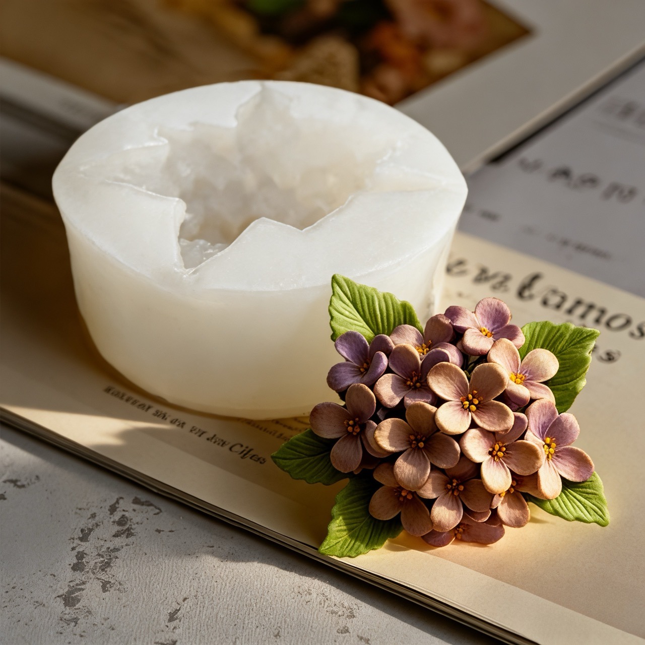 2-Piece 3D Rose and Lilac Sili - Soap Making Art 评论和价格