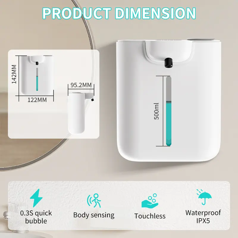 500ML Large Capacity 9-Levels  - Soap Making Foam 评论和价格
